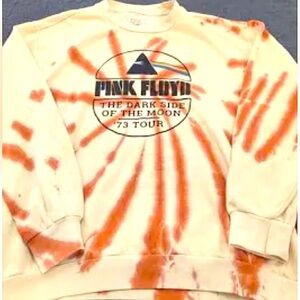 Pink Floyd Tie-Dye (Small) Retro, 70’s Dark Side of the Moon ‘73 Tour Sweatshirt